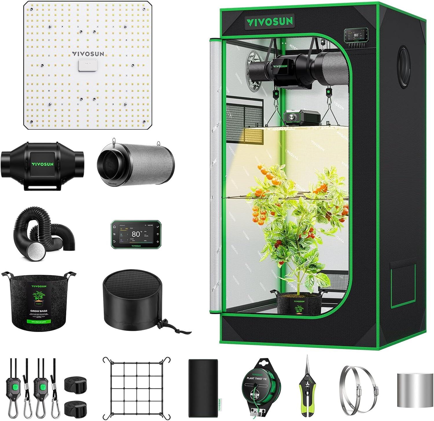 VIVOSUN GIY Smart Grow Tent System 2x2